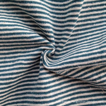 Hemp/Cotton Yarn Dyed Stripe Jersey (QF14-1462)